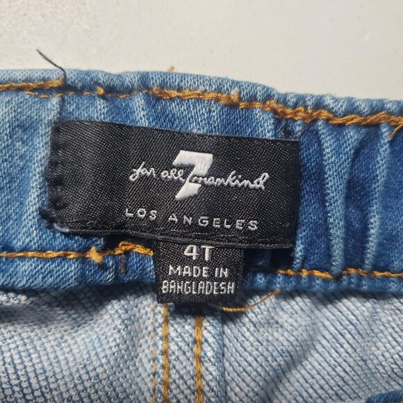 7 for All Mankind Denim Joggers Sz 4T - Picture 3 of 16